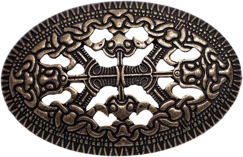 LANGHONG Norse Viking Brooch For Men Turtle Brooch Talisman Jewelry, Gift For Men - Image 2